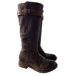 Ariat Stoneleigh H2O Riding Boots Size 7 Leather Waterproof Brown Western Rodeo